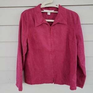 PETITE SOPHISTICATE Faux Suede Light Jacket, M